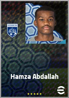 Hamza Abdallah eFootball 2026 player card, 63 OVR RB