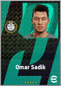 Omar Sadik eFootball 2026 player card, 67 OVR CF