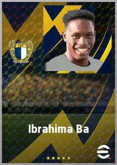 Ibrahima Ba eFootball 2026 player card, 70 OVR CB