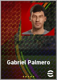 Gabriel Palmero eFootball 2026 player card, 65 OVR LB