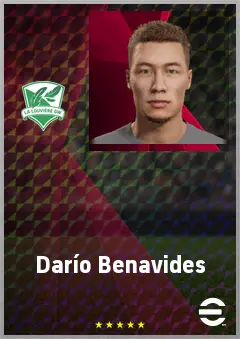 Darío Benavides eFootball 2026 player card, 69 OVR RB