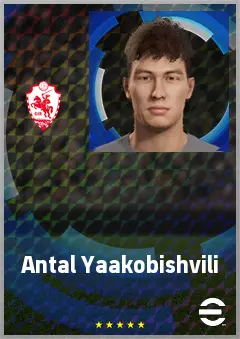 Antal Yaakobishvili eFootball 2026 player card, 68 OVR CB