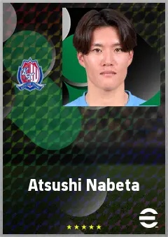 Nabeta Atsushi eFootball 2026 player card, 62 OVR CB