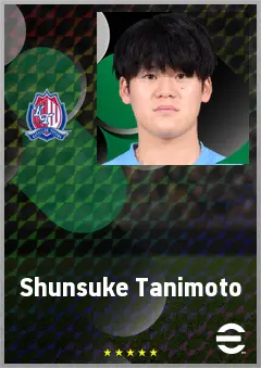 Tanimoto Shunsuke eFootball 2026 player card, 67 OVR DMF