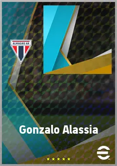 Gonzalo Alassia eFootball 2026 player card, 65 OVR CMF