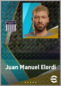 Juan Manuel Elordi eFootball 2026 player card, 70 OVR LB