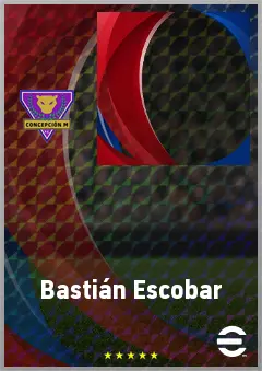 Bastián Escobar eFootball 2026 player card, 62 OVR RWF