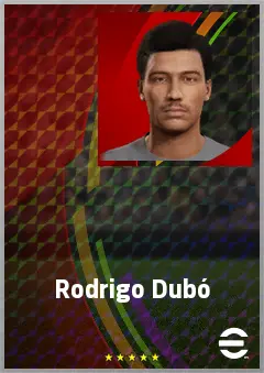 Rodrigo Dubó eFootball 2026 player card, 64 OVR LWF
