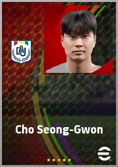 Cho Seong-Gwon eFootball 2026 player card, 67 OVR CB
