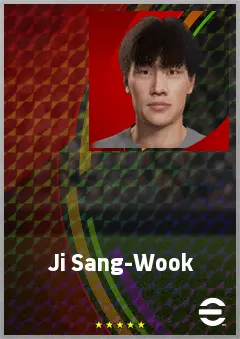 Ji Sang-Wook eFootball 2026 player card, 62 OVR LWF