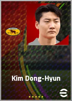 Kim Dong-Hyun eFootball 2026 player card, 68 OVR DMF
