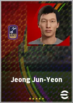 Jeong Jun-Yeon eFootball 2026 player card, 60 OVR RB
