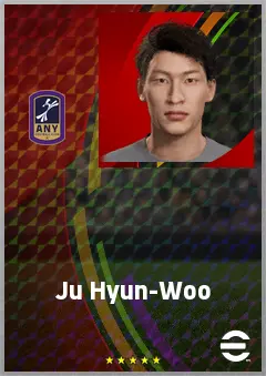 Ju Hyun-Woo eFootball 2026 player card, 63 OVR LB