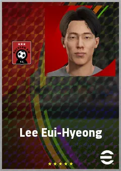 Lee Eui-Hyeong eFootball 2026 player card, 64 OVR CF