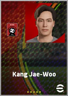 Kang Jae-Woo eFootball 2026 player card, 62 OVR CMF