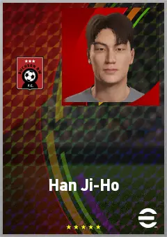 Han Ji-Ho eFootball 2026 player card, 61 OVR RWF