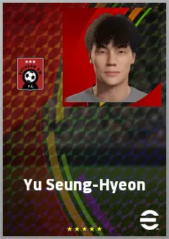 Yu Seung-Hyeon eFootball 2026 player card, 62 OVR RB