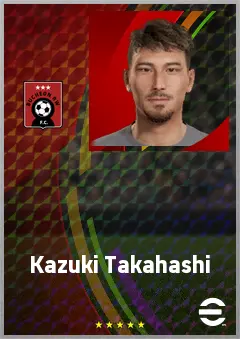 Takahashi Kazuki eFootball 2026 player card, 67 OVR CMF