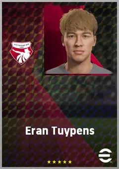 Eran Tuypens eFootball 2026 player card, 63 OVR LB