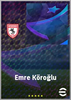 Emre Köroğlu eFootball 2026 player card, 60 OVR AMF