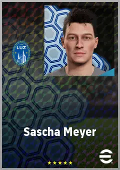 Sascha Meyer eFootball 2026 player card, 63 OVR CF