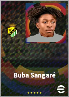 Buba Sangaré eFootball 2026 player card, 64 OVR RB
