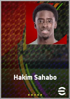 Hakim Sahabo eFootball 2026 player card, 62 OVR CMF