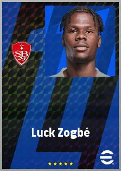 Luck Zogbé eFootball 2026 player card, 69 OVR RB