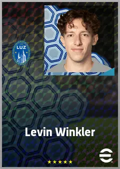 Levin Winkler eFootball 2026 player card, 66 OVR CMF