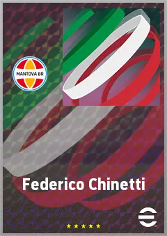 Federico Chinetti eFootball 2026 player card, 64 OVR CF