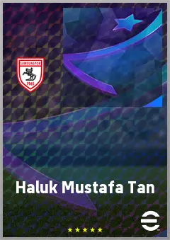 Haluk Mustafa Tan eFootball 2026 player card, 62 OVR RB