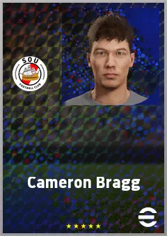 Cameron Bragg eFootball 2026 player card, 64 OVR CMF
