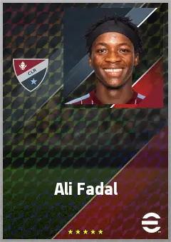 Ali Fadal eFootball 2026 player card, 67 OVR CMF