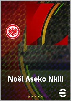 Noël Aséko Nkili eFootball 2026 player card, 69 OVR DMF