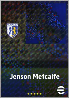 Jenson Metcalfe eFootball 2026 player card, 68 OVR DMF
