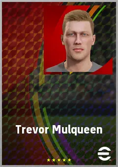 Trevor Mulqueen eFootball 2026 player card, 65 OVR GK