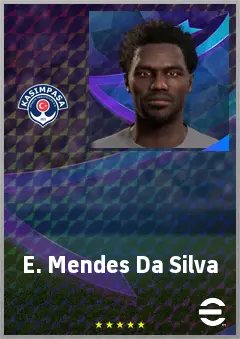 E. Mendes Da Silva eFootball 2026 player card, 62 OVR CMF