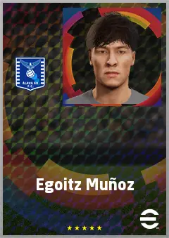 Egoitz Muñoz eFootball 2026 player card, 67 OVR RB
