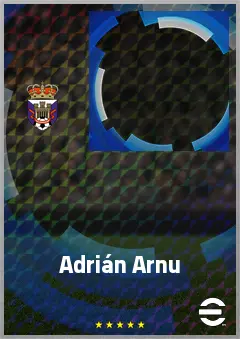 Adrián Arnu eFootball 2026 player card, 66 OVR CF