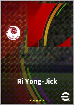 Ri Yong-Jick eFootball 2026 player card, 65 OVR DMF