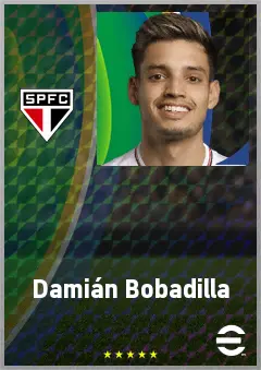 Damián Bobadilla eFootball 2026 player card, 73 OVR CMF