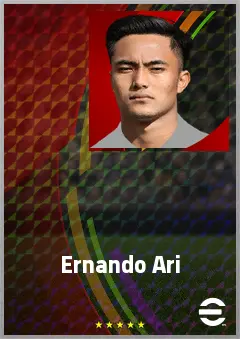 Ernando Ari eFootball 2026 player card, 65 OVR GK