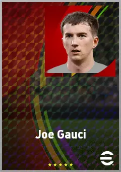 Joe Gauci eFootball 2026 player card, 71 OVR GK