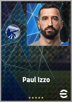 Paul Izzo eFootball 2026 player card, 69 OVR GK