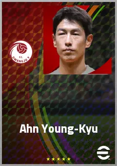 Ahn Young-Kyu eFootball 2026 player card, 67 OVR CB