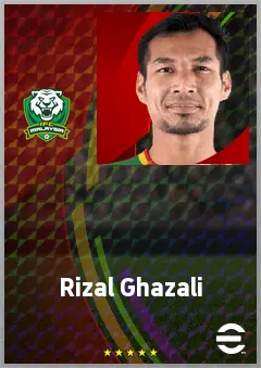Rizal Ghazali eFootball 2026 player card, 65 OVR RB
