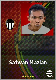 Safwan Mazlan eFootball 2026 player card, 66 OVR CB