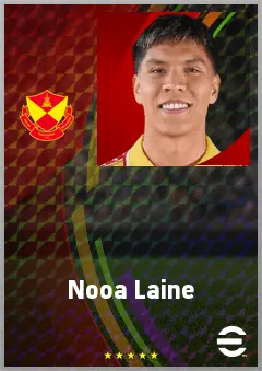Nooa Laine eFootball 2026 player card, 69 OVR CMF