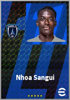 Nhoa Sangui eFootball 2026 player card, 70 OVR LB