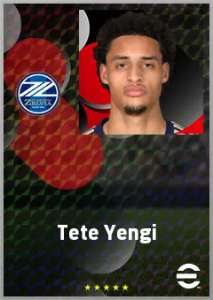 Tete Yengi eFootball 2026 player card, 68 OVR CF